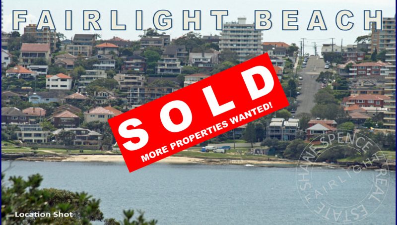 Fairlight Sold Unit Manly