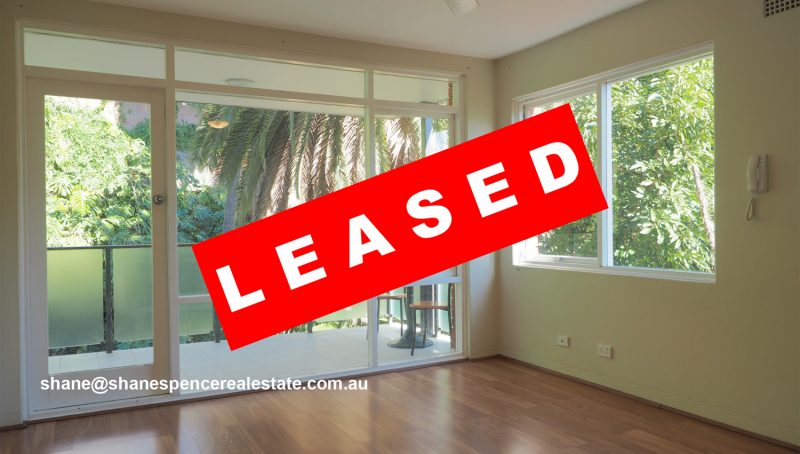 Manly unit leased rent beach real estate shane spence