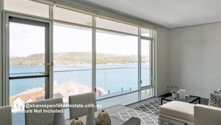 Harbour views from the lounge room of 17/11 Addison Road, Manly - The Moorings